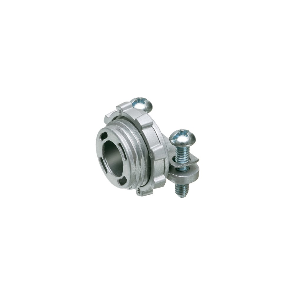 8400 Straight Cable Connector With 0.4 in Dia Round End Stop, 1 in Trade, 1/2 in Knockout, 0.225 to 0.612 in Cable Openings, Die Cast Zinc