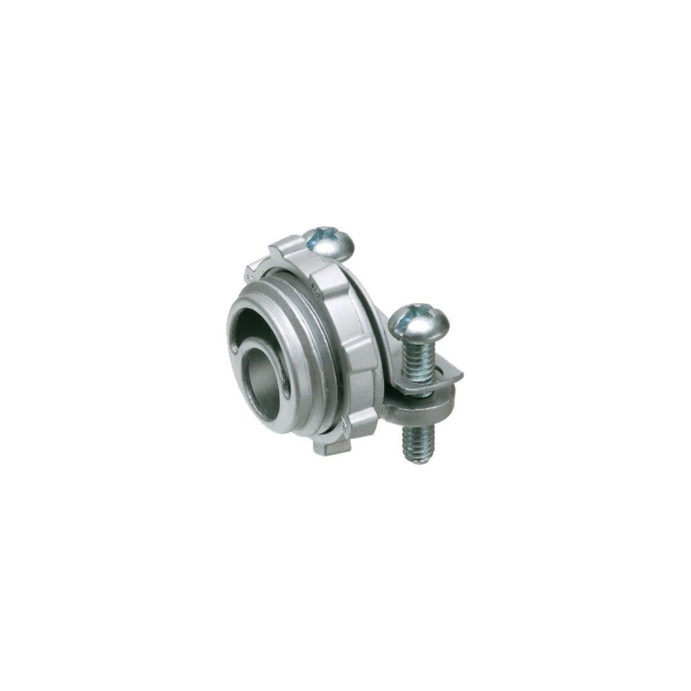 8407 Straight Cable Connector With 1-3/4 in Dia Round End Stop, 2 in Trade, 2 in Knockout, 1.64 to 2.04 in Cable Openings, Die Cast Zinc