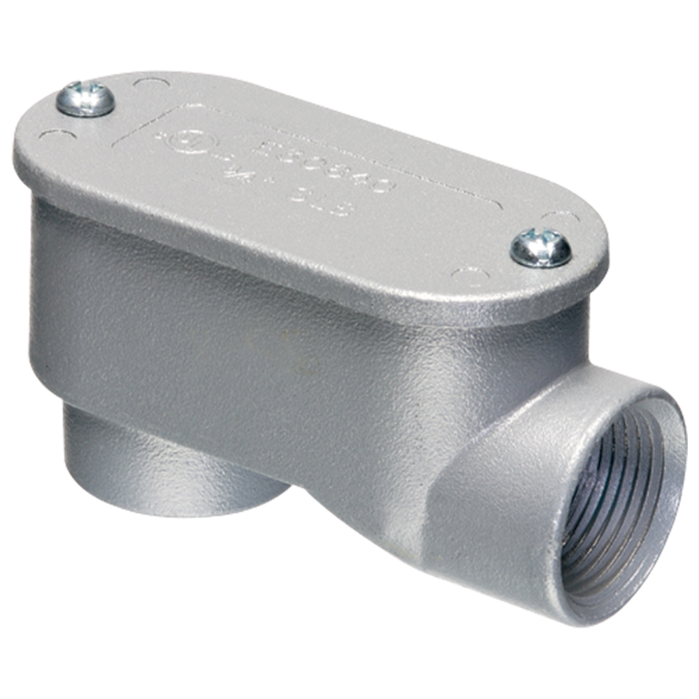 923SLB Type SLB Service Entrance Conduit Body With Aluminum Cover, Velumoid Gasket, 1 in Hub, Copper Free Die Cast Aluminum
