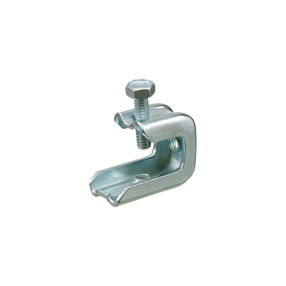 BC25 Beam Clamp, 1/4-20 Rod, 75 lb Load, Steel, Plated