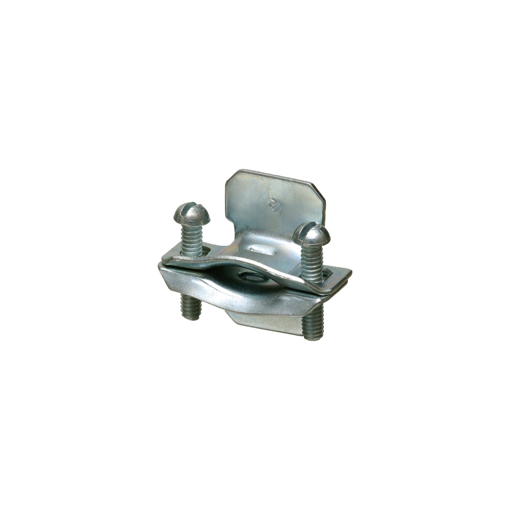BT75 2-Piece Oval Cable Connector, 3/4 in, 1 in Trade, 0.124 to 0.934 in Cable Openings, Steel, Plated