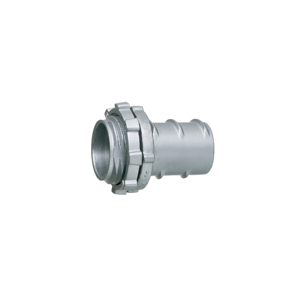 GF38 Screw-In Connector, 3/8 in Trade, For Use With Aluminum/Steel Flexible Metal Conduit, Zinc