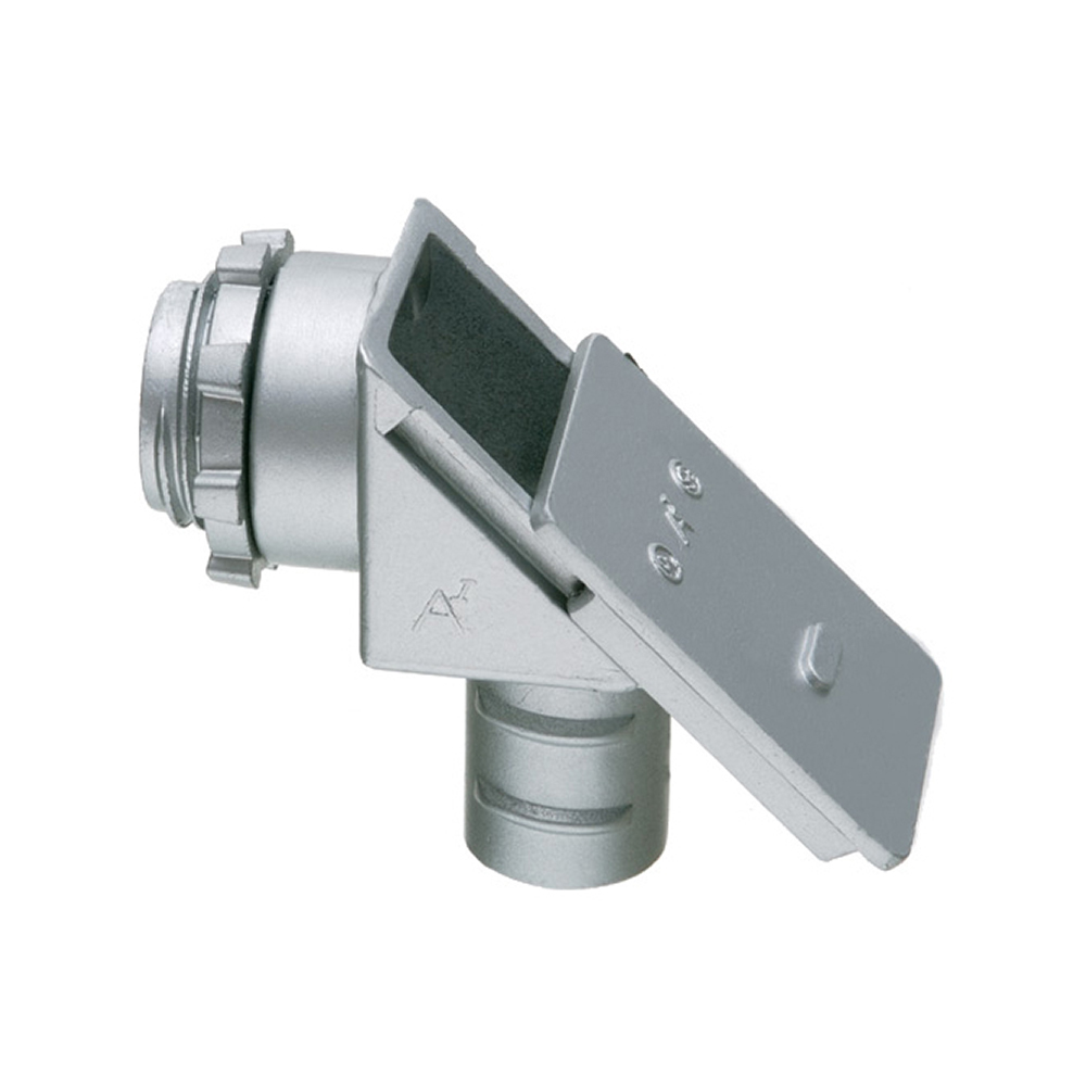 GF850 Cable Connector With Sliding Cover, 1/2 in Trade, 1/2 in Knockout, Die Cast Zinc