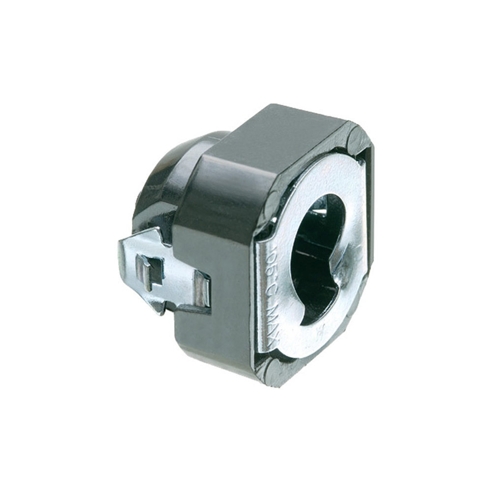 GFSC38 Cable Connector With Spring Steel Clip, 3/8 in Trade, 1/2 in Knockout, Plastic