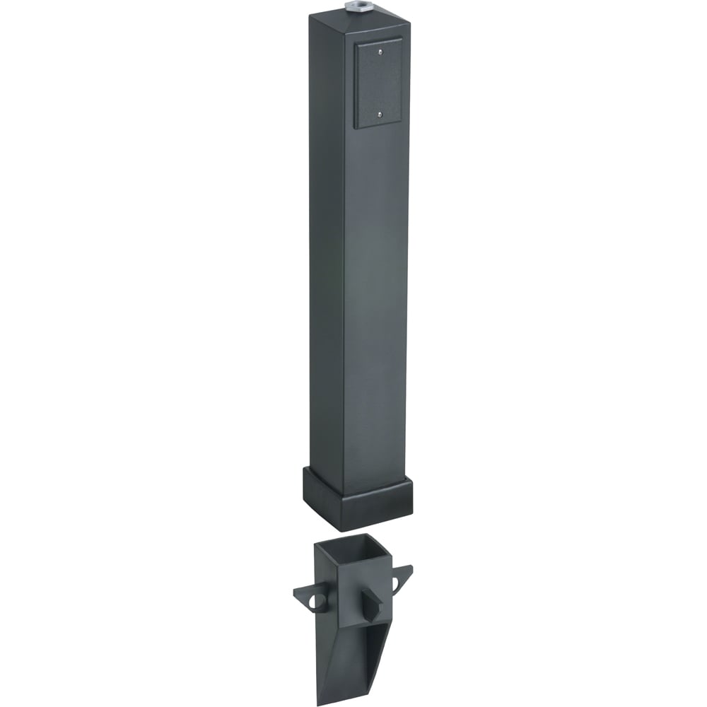 GP37BR Gard-N-Post GP Series Fixture Support With GP37BRGC Grounding Clip, 37 in L x 4 in W x 4 in H, In-Ground Mount, 2 Outlets, Plastic