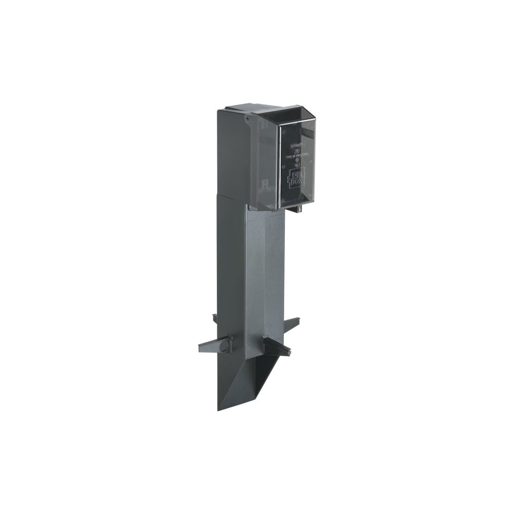 GPD19W Gard-N-Post GP Series Enclosure Fixture Support With Built-In Weatherproof-In-Use Cover, 19.5 in L x 6.269 in W x 2.964 in H, Squared Shape, In-Ground Mount, Plastic