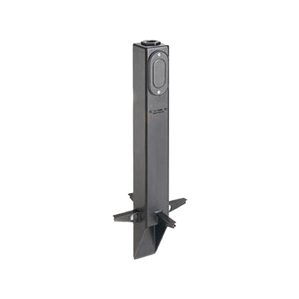GPL19B Gard-N-Post GP Series Low Profile Fixture Support, 19-1/2 in L x 2-1/4 in W x 2-1/4 in H, Square Shape, In-Ground Mount, Plastic