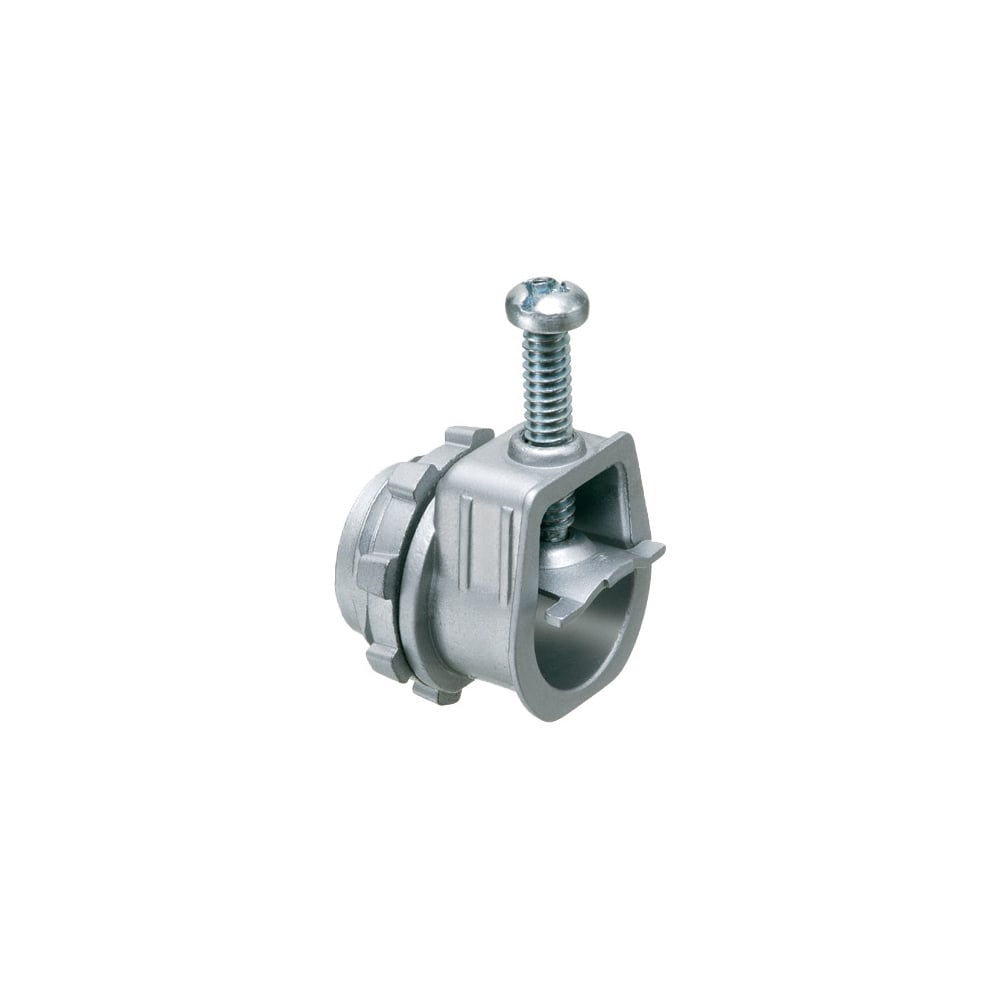 L16 Single Screw Cable Connector, 3/8 in Trade, 1/2 in Knockout, 0.29 to 0.67 in Cable Openings, Die Cast Zinc