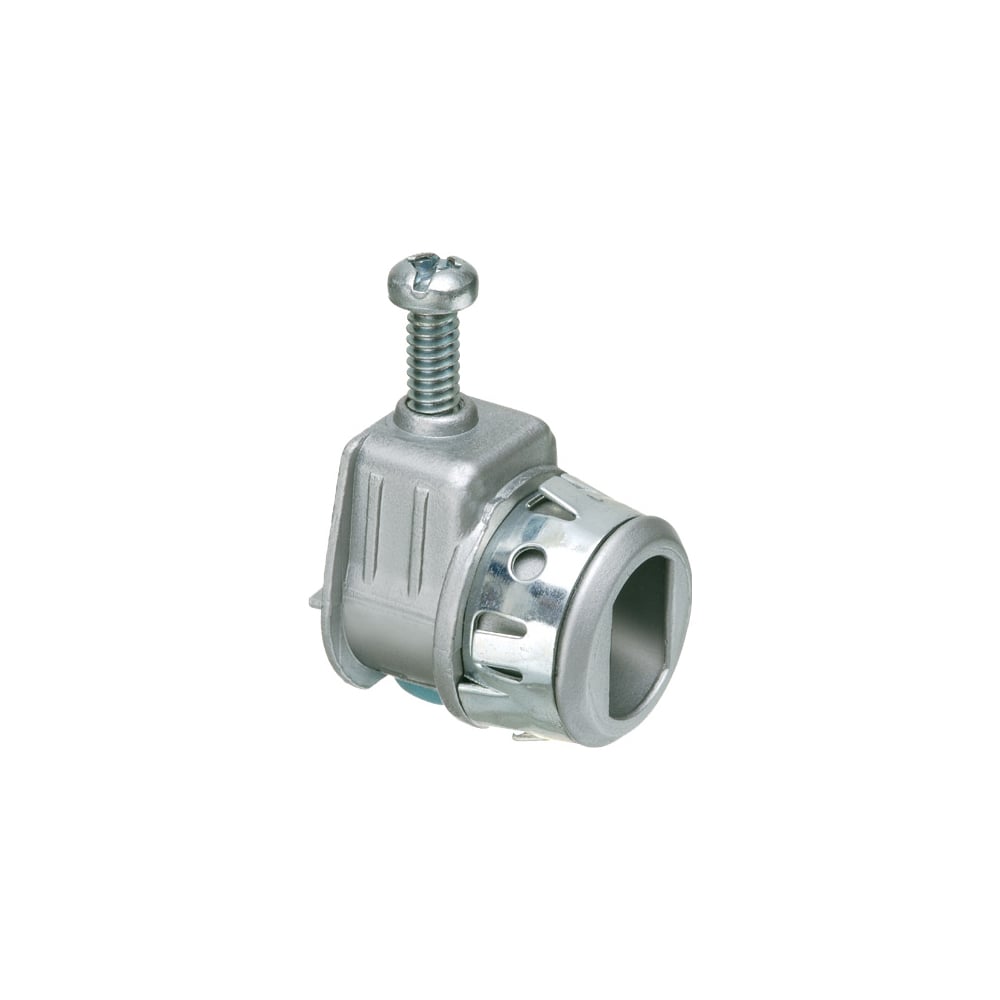 L18ST Snap-Tite Snap2IT Single Screw Cable Connector With Spring Steel Clip, 3/4 in Trade, 3/4 in Knockout, 0.82 to 1.04 in Cable Openings, Die Cast Zinc