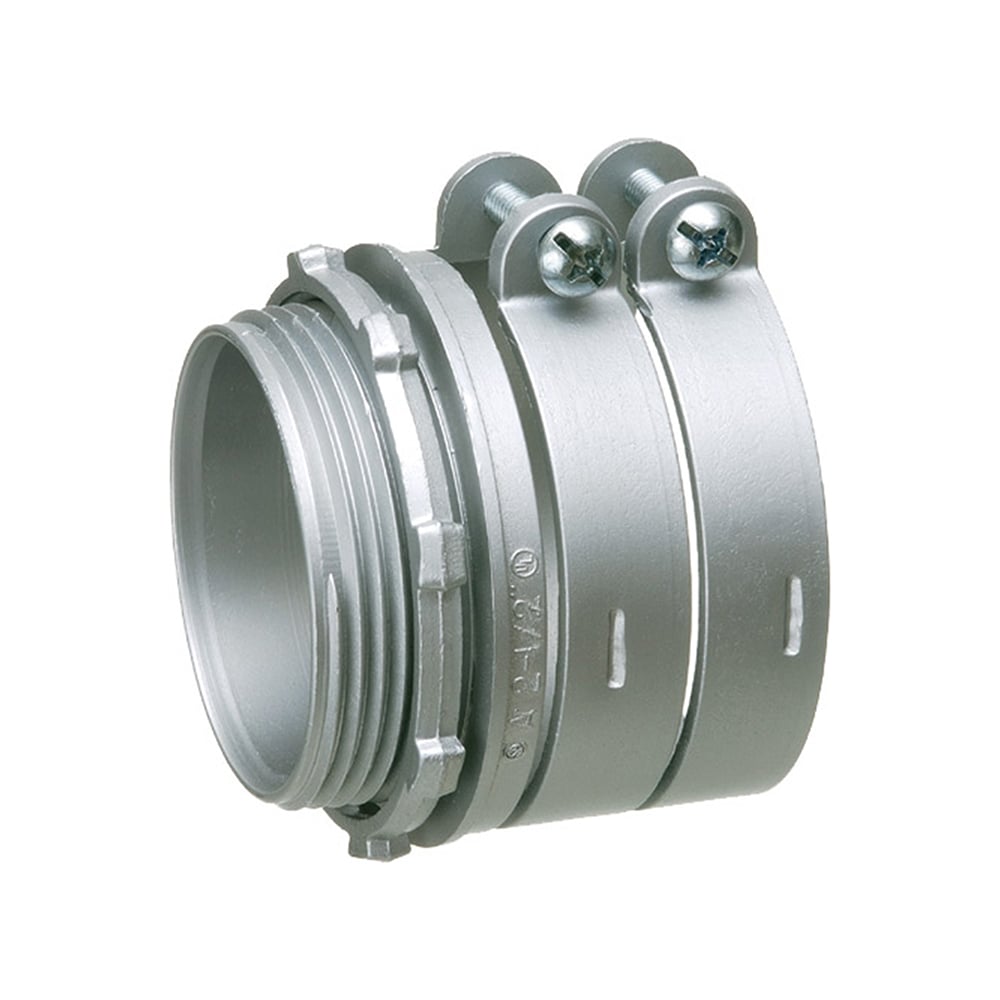 L428 2-Screw Cable Connector With 2.98 in Dia Round End Stop, 3 in Trade, 3 in Knockout, 3.17 to 3.56 in Cable Openings, Die Cast Zinc