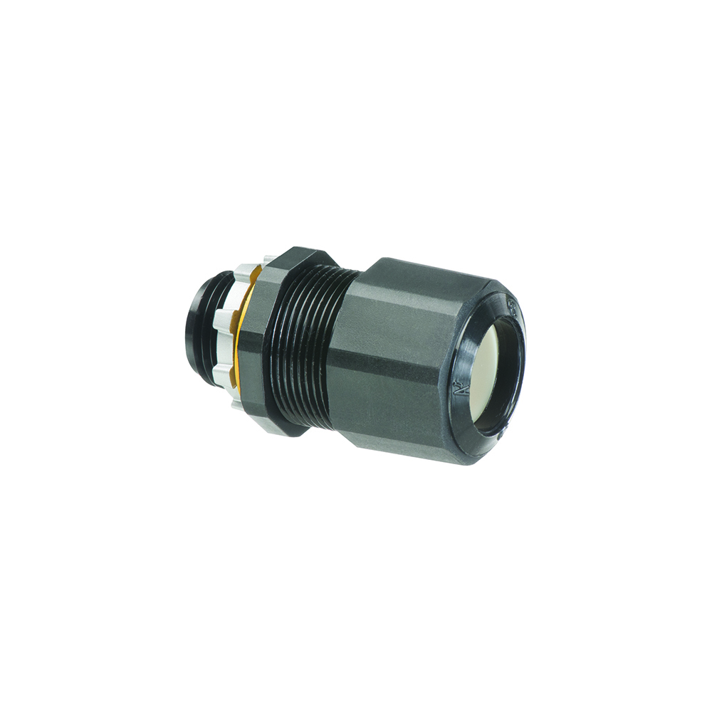 LPCG507BL Colorgrip Low Profile Oiltight Strain Relief Cord Connector, 1/2 in Trade, 0.385 to 0.6 in Cable Openings, Nylon/Polyethylene/Santoprene/Zinc