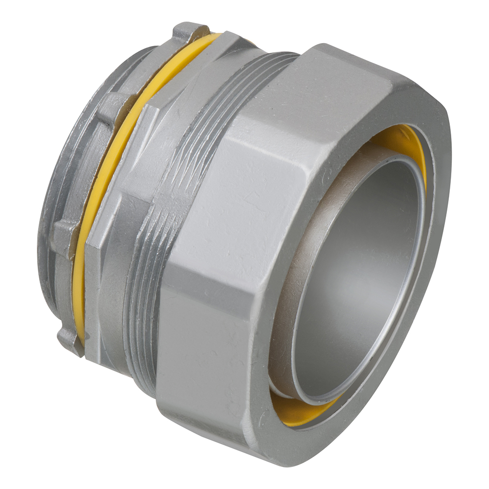LT200 Snap2IT Straight Liquid Tight Conduit Connector, 2 in Trade, Die Cast Zinc