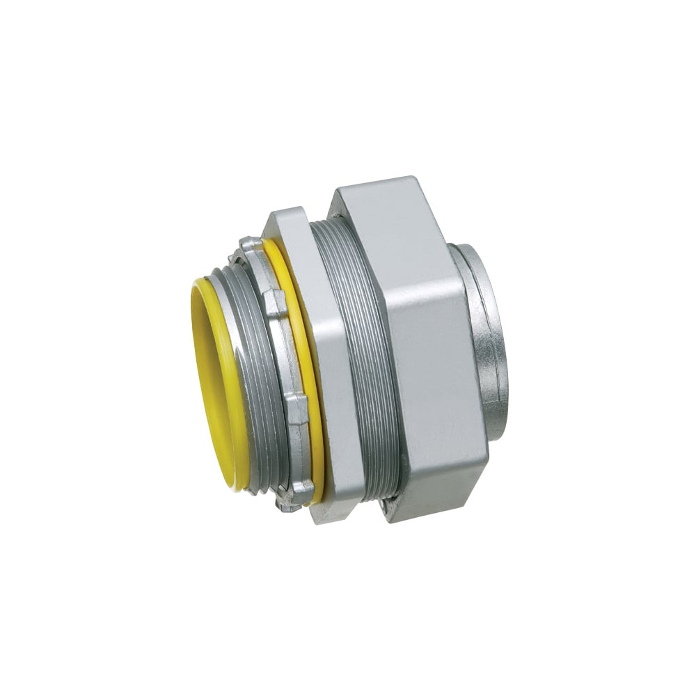 LT250 Form B Insulated Throat Straight Connector With Insulated Throat, 2-1/2 in Trade, Die Cast Zinc