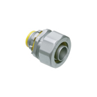 Straight, zinc die-cast connector for use with metallic or non metallic liquid tight conduit type B only. 3/8" Trade Size. With insulated throat.