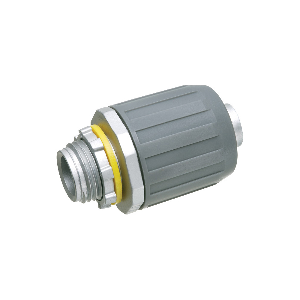 LT5 Snap2IT Form B Push-In Straight Liquid Tight Conduit Connector, 1/2 in Trade, Die Cast Zinc
