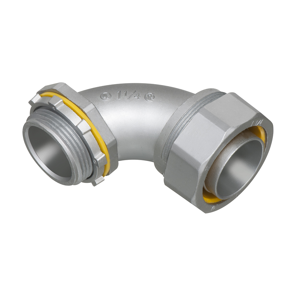 1-1/4 in. Liquid Tight 90 Degree Zinc Die-Cast Connector