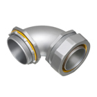 Straight, zinc die-cast connector for use with metallic or non metallic liquid tight conduit type B only. 2" Trade Size. 90 degrees.