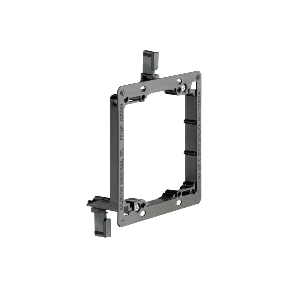 LV2 LV Series 2-Gang Low Voltage Mounting Bracket, For Use With Cable Management System, Fastened Mount, Plastic