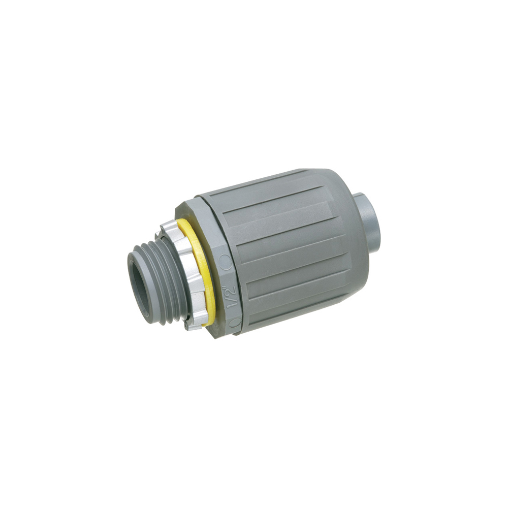 NMLT10 Snap2IT Non-Metallic Straight Liquidtight Conduit Connector With 1 in Knockout, 1 in Trade, Plastic