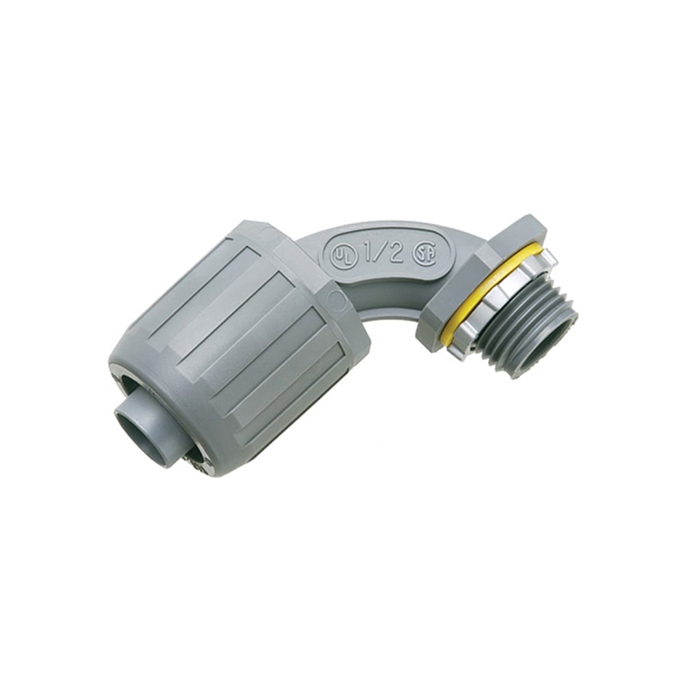 NMLT905 Snap2IT Form B Push-In Connector With 3/4 in Knockout, 1/2 in Trade, 90 deg, Plastic