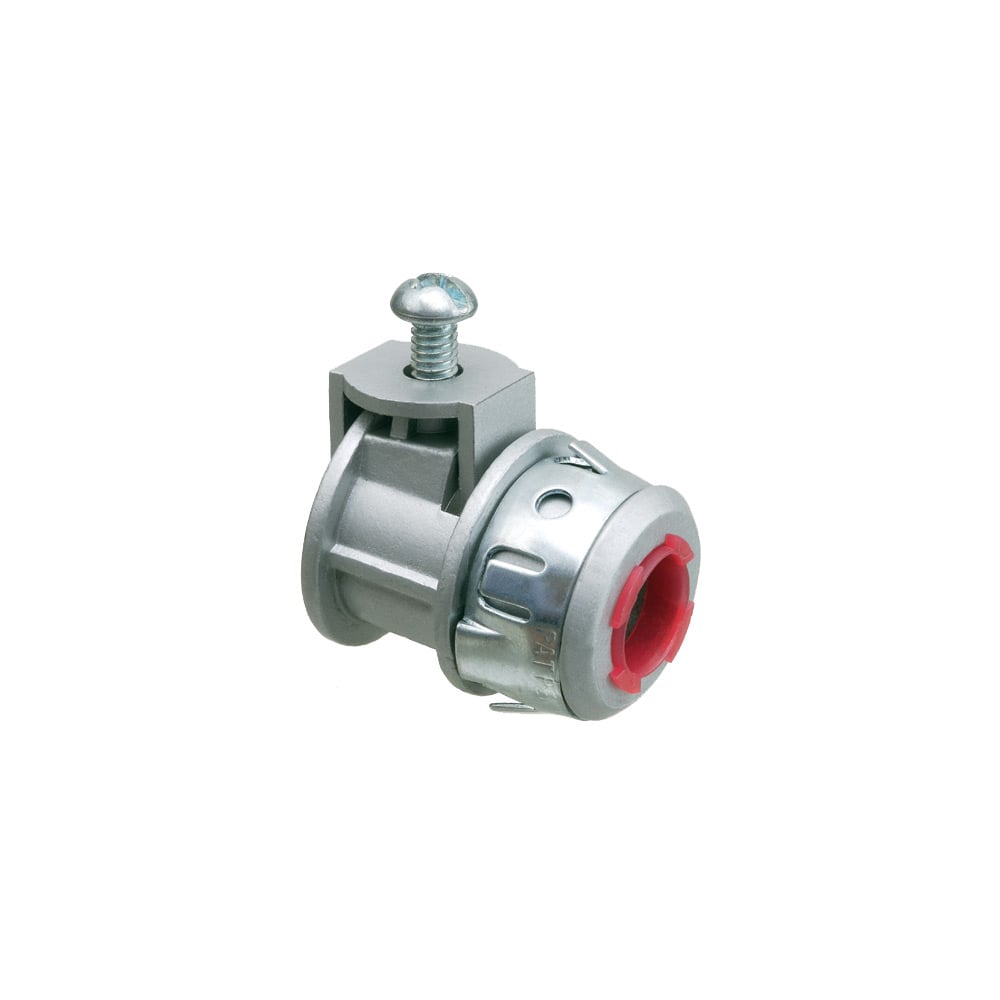 SG50ST Saddlegrip Straight Cable Connector, 1/2 in Trade, 1/2 in Knockout, 0.71 to 0.91 in Cable Openings, Die Cast Zinc