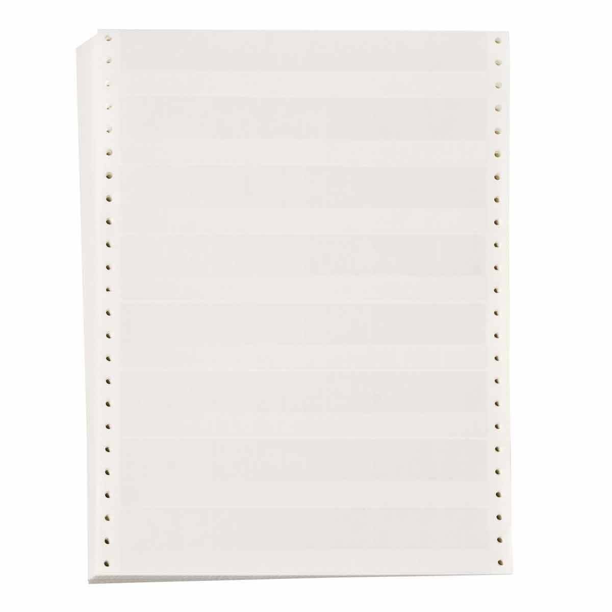 DAT-33-292-10 Rectangle Printer Label, 1.437 in L x 1/2 in W, Clear/White, B-292 Vinyl