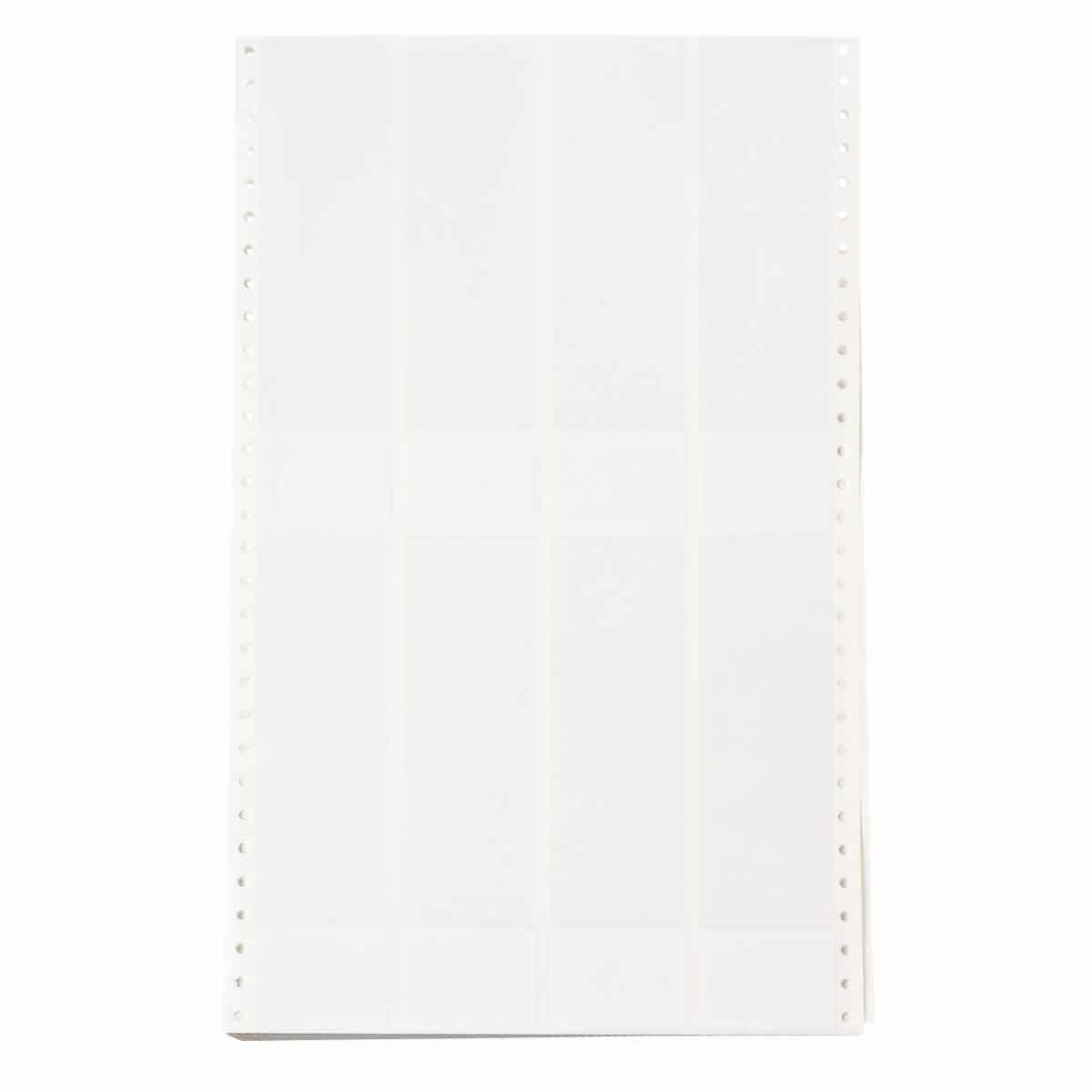 DAT-34-292-10 Rectangle Printer Label, 1.437 in L x 1 in W, Clear/White, B-292 Vinyl