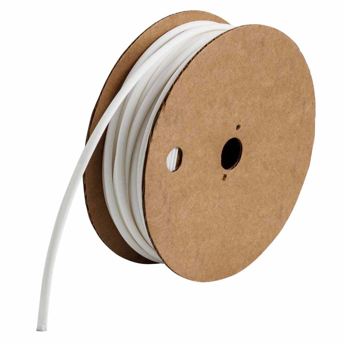 HSA-48-WT Self-Extinguishing Heat Shrink Tubing, 0.187 in ID Expanded, 0.093 in ID Recovered, 0.02 in THK Wall Recovered, 100 ft L, Polyolefin, Black