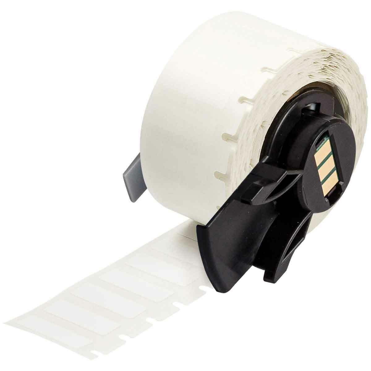 PTL-10-473 WorkHorse BMP71 TLS 2200 Heavy Duty Rectangular Thermal Transfer Label, 1/4 in L x 3/4 in W, Colored Write-On Area Legend, White, B-473 Polyester