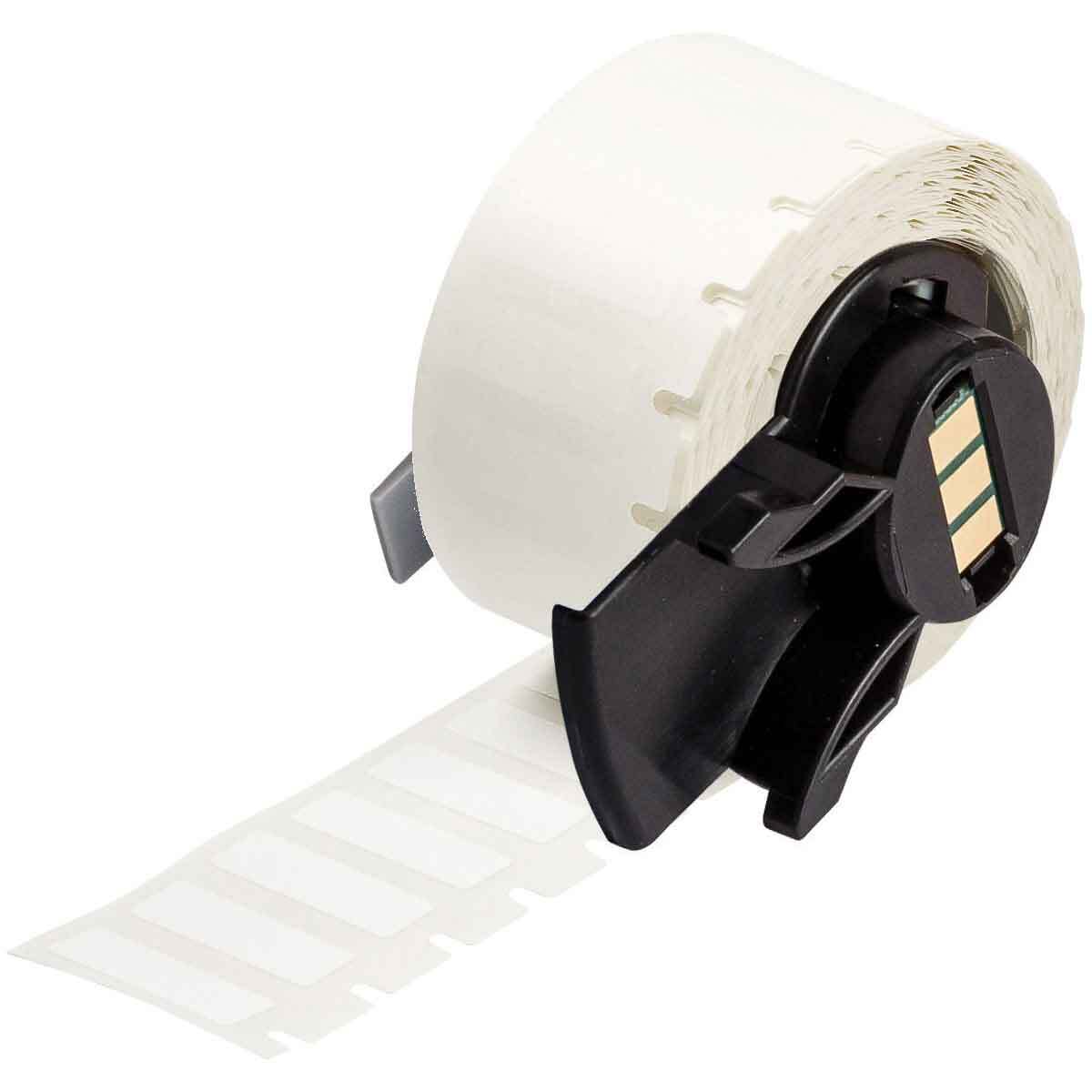PTL-20-423 WorkHorse BMP71 TLS 2200 Colored Heavy Duty Rectangular Write-On Thermal Transfer Label, 1 in L x 2 in W, Colored Write-On Area Legend, White, B-423 Polyester