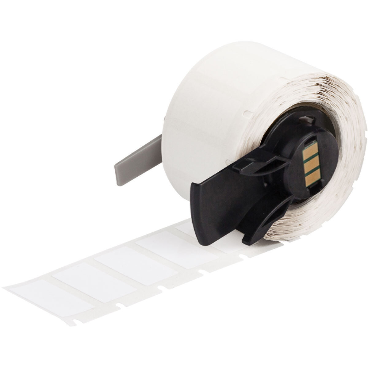PTL-29-483 ToughBond BMP71 TLS 2200 Colored High Performance Rectangular Write-On Thermal Transfer Label, 1/2 in L x 1-1/2 in W, Colored Write-On Area Legend, White, B-483 Polyester