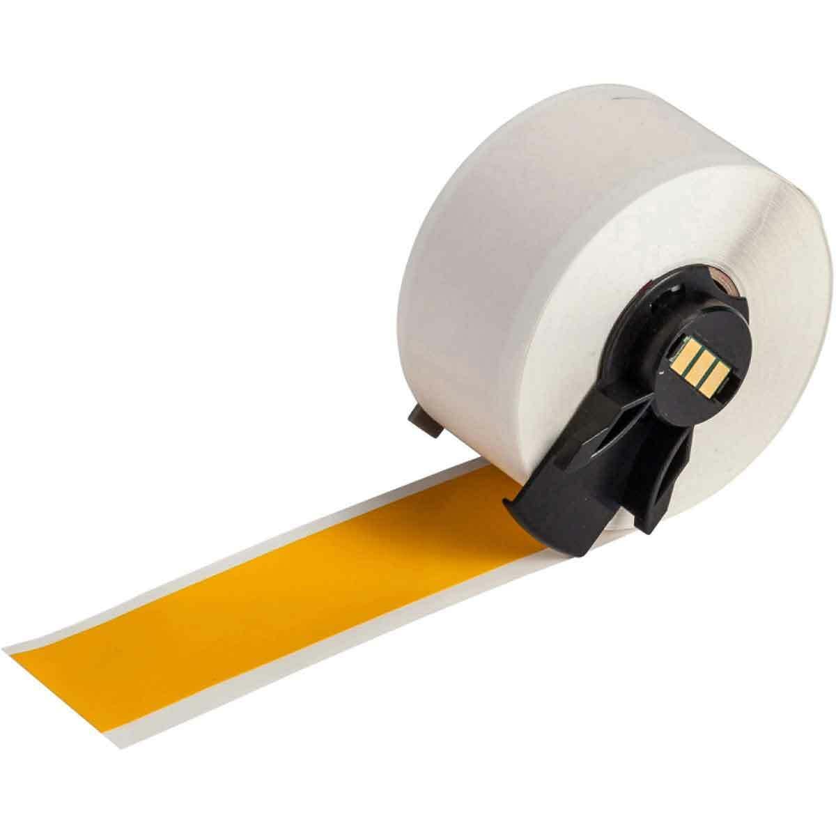 PTL-42-439-YL WorkHorse BMP71 TLS 2200 Blank Heavy Duty Thermal Transfer Label, 50 ft L x 1 in W, Blank Legend, Yellow, B-439 Vinyl