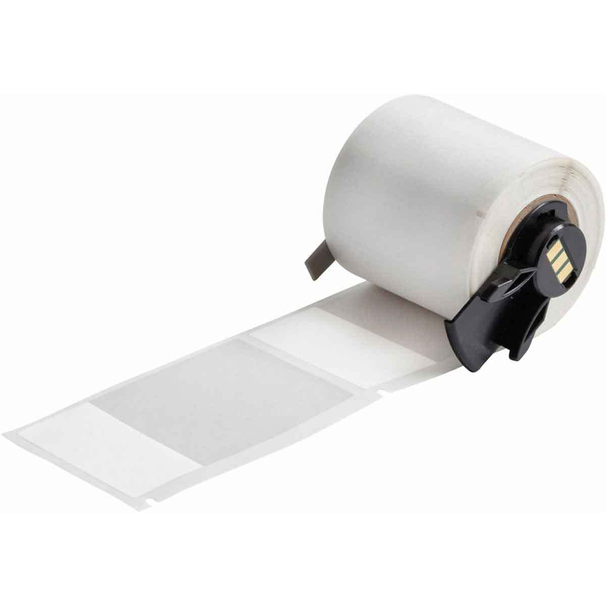 PTL-66-427 BMP71 TLS 2200 Colored Rectangular Self-Laminating Write-On Thermal Transfer Label, 3.15 in L x 1.938 in W, Colored Write-On Area Legend, Clear/White, B-427 Vinyl