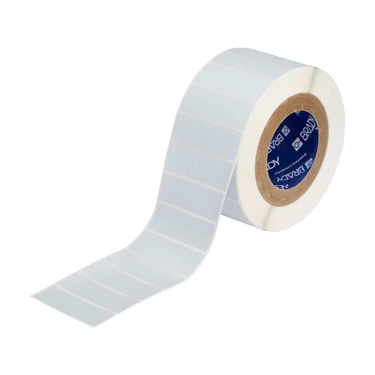 THT-18-486-3 MetaLabel Rectangular Thermal Transfer Label, 1 in L x 3 in W, Blank Legend, Light Gray, B-486 Polyester