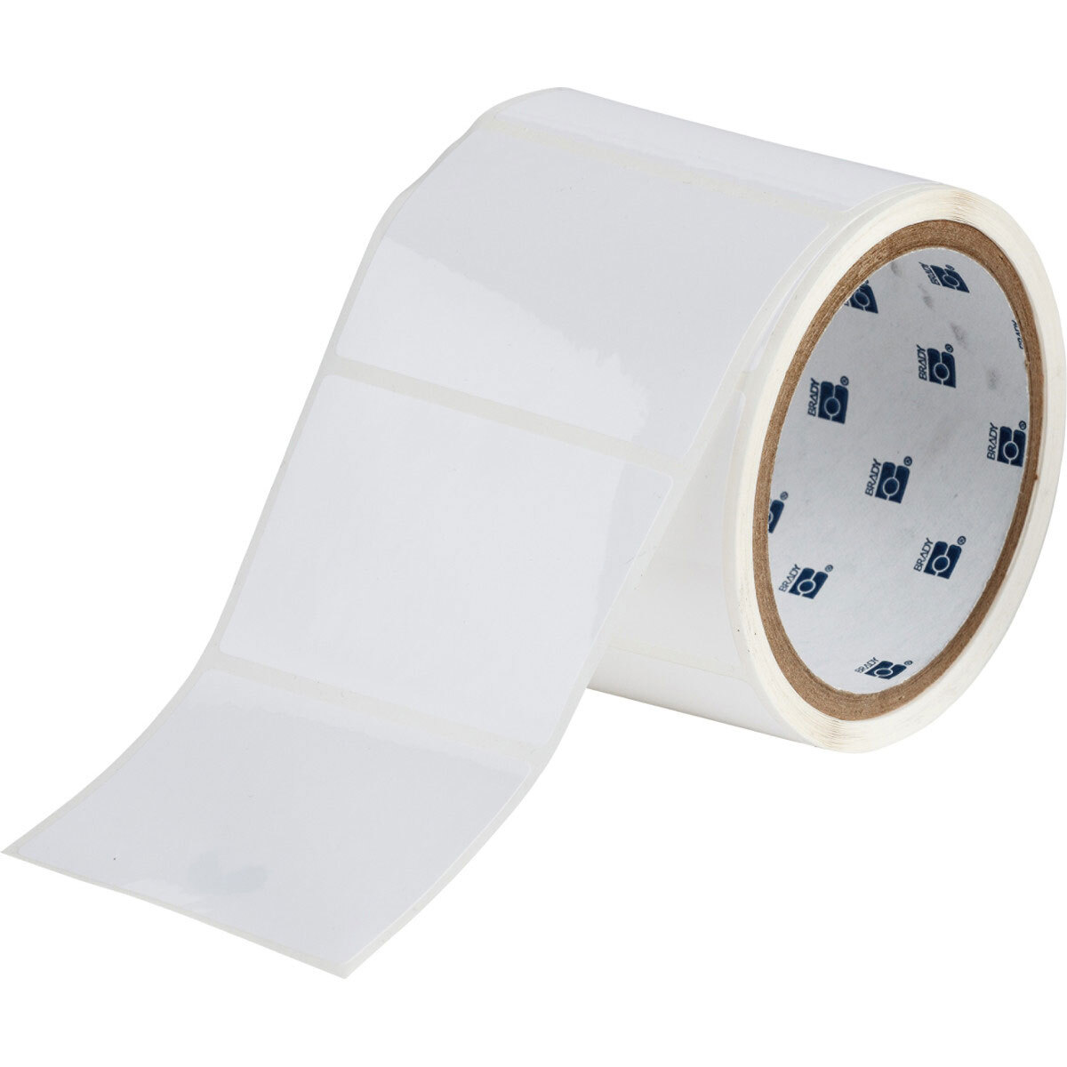 THT-19-423-1 WorkHorse Blank Rectangular Thermal Transfer Label, 2 in L x 3 in W, Blank Legend, White, B-423 Polyester