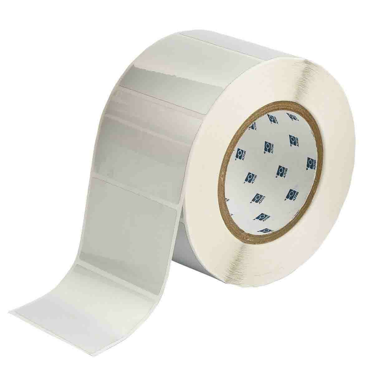 THT-19-434-1 MetaLabel Rectangular Thermal Transfer Label, 2 in L x 3 in W, Blank Legend, Silver, B-434 Polyester
