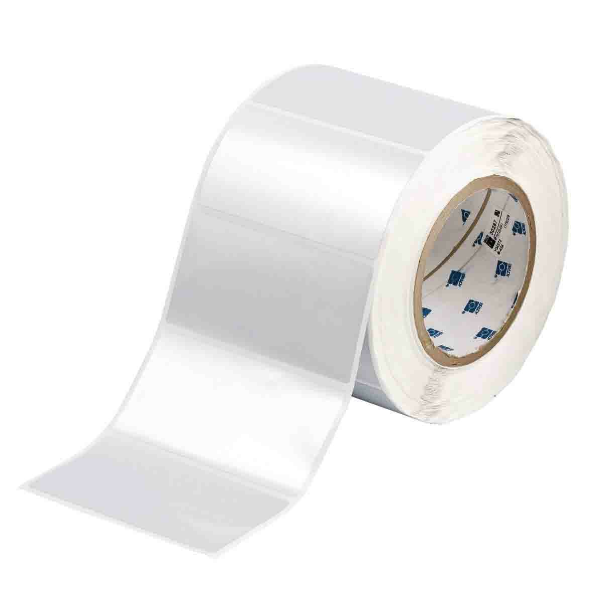 THT-55-434-1 MetaLabel Blank Rectangular Thermal Transfer Label, 2 in L x 4 in W, Blank Legend, Silver, B-434 Polyester