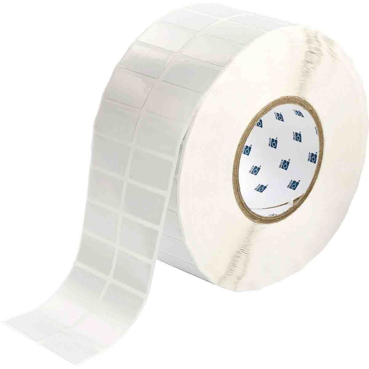 THT-6-423-10 WorkHorse Rectangular Thermal Transfer Label, 3/4 in L x 1-1/2 in W, White, B-423 Polyester