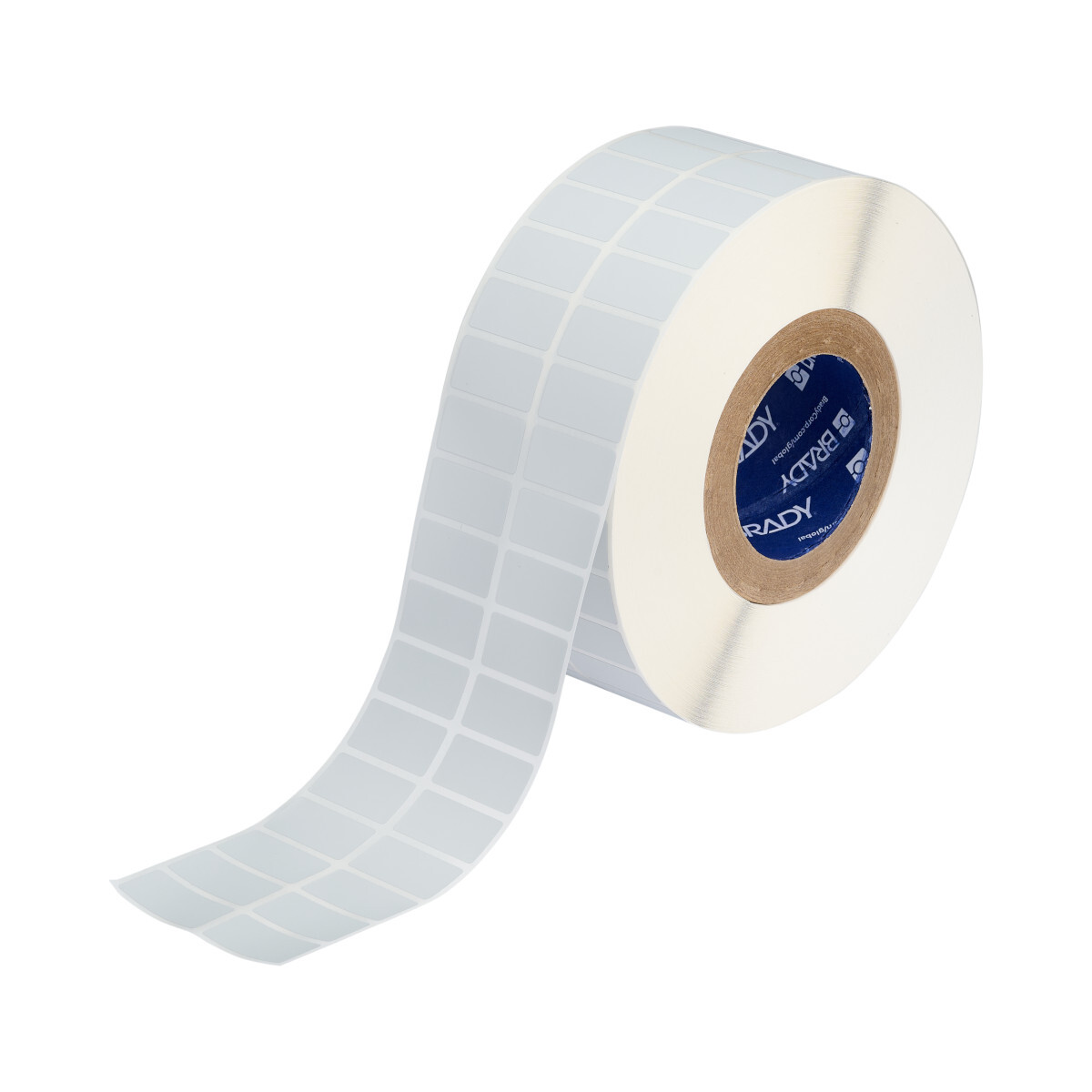 THT-6-428-10 MetaLabel Rectangular Thermal Transfer Label, 3/4 in L x 1-1/2 in W, Blank Legend, Light Gray, B-428 Polyester