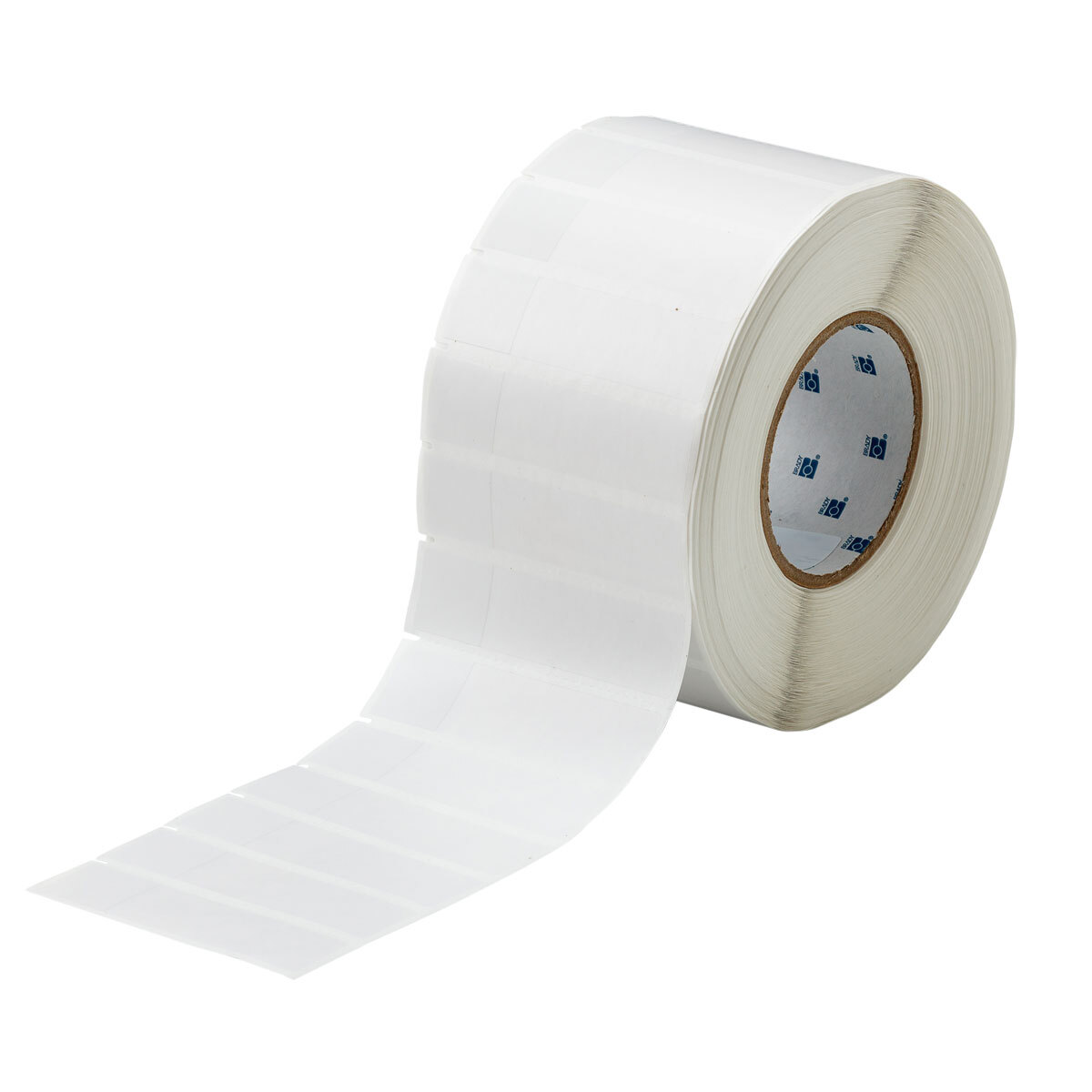 THT-65-427-3 Colored Rectangular Write-On Self-Laminating Thermal Transfer Label, 3-3/4 in L x 1 in W, Colored Write-On Area Legend, Clear/White, B-427 Vinyl