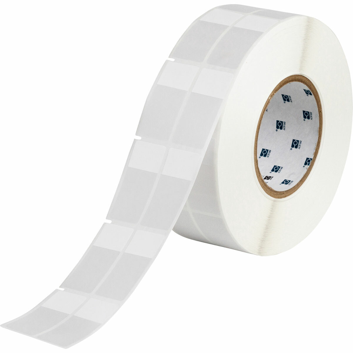 THT-75-427-3 Colored Rectangular Write-On Self-Laminating Thermal Transfer Label, 2-1/4 in L x 1 in W, Colored Write-On Area Legend, Clear/White, B-427 Vinyl