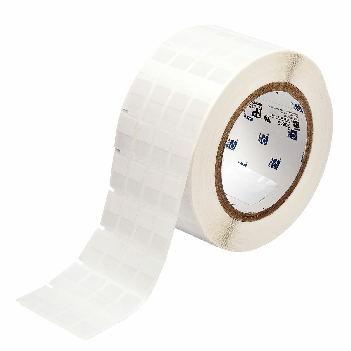 THT-80-427-5 Colored Rectangular Write-On Self-Laminating Thermal Transfer Label, 3/4 in L x 1/2 in W, Colored Write-On Area Legend, Clear/White, B-427 Vinyl
