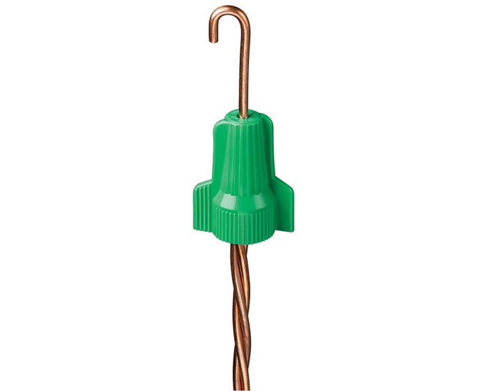 WGR-1 WingTwist Grounding Wire Connector, Model WGR, Green, Box of 50