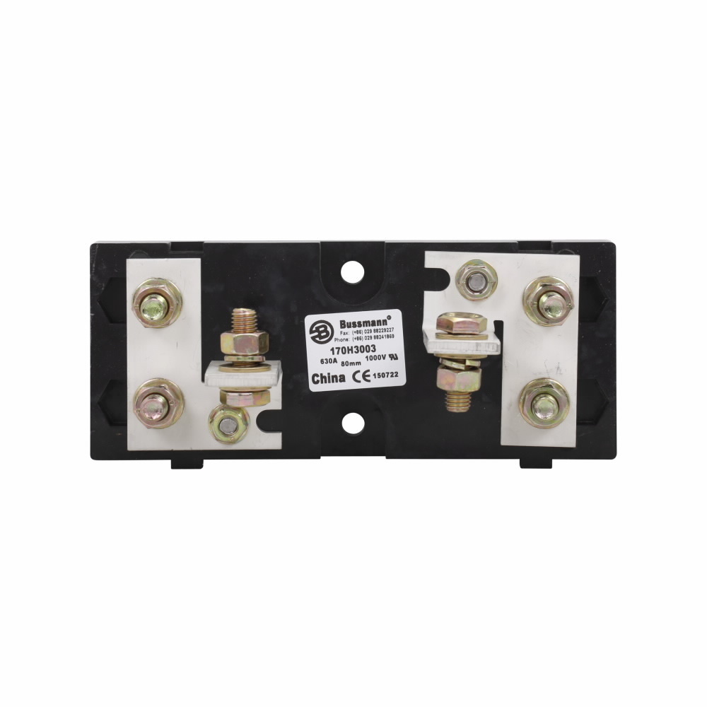 170H3003 Fixed Center Fuse Block, 690/700 V, 630 A, 1 Pole
