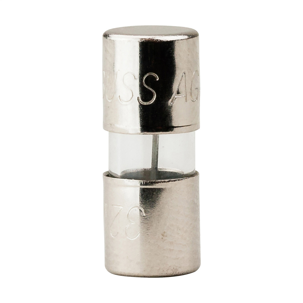 AGA-1/4 Small Dimension Fast Acting Fuse With Nickel Plated Brass End Cap, 0.25 A, 250 V AC, 35 A Interrupt, Cylindrical Body