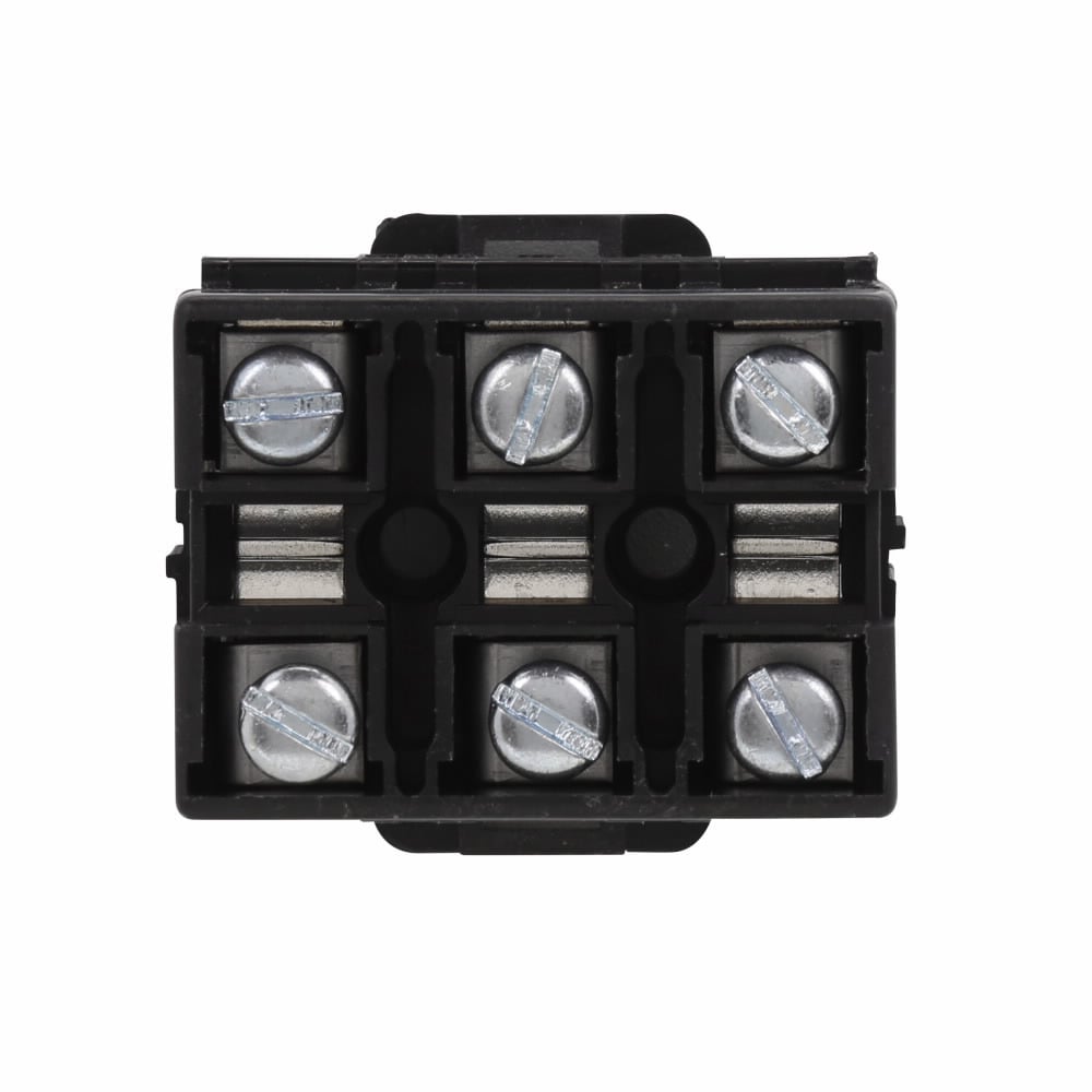 NDN111-BK Terminal Block, 600 V, 90 A, 18 to 2 AWG Wire, 3 Poles, C-Rail/DIN Rail Mount