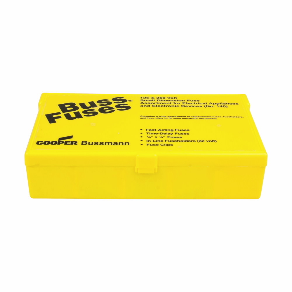 NO.140 Small Electronic Fuse Service Kit, 125/250 V AC, 145 Pieces