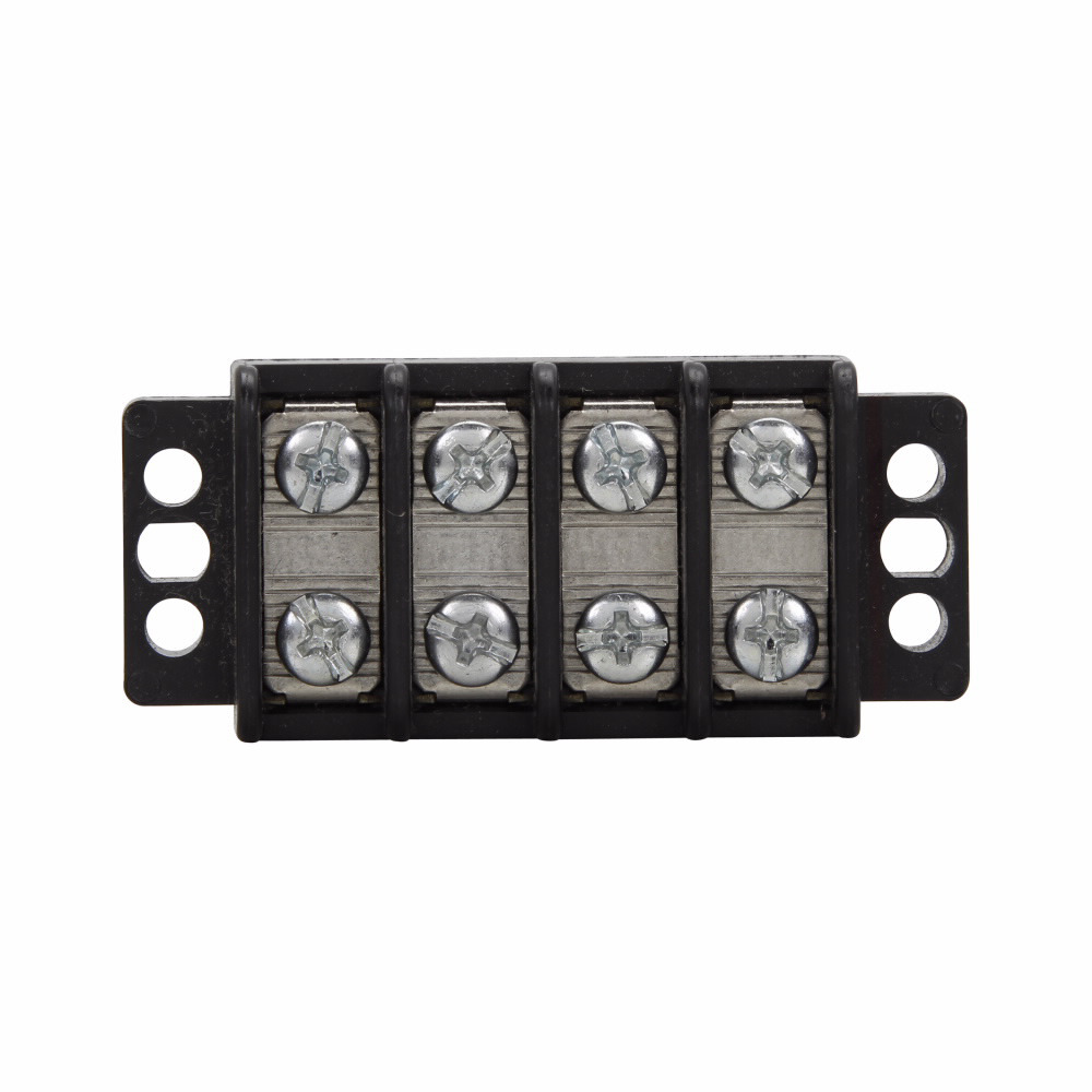 TB200-07 Double Row Terminal Block Strips and Barrier Block, 300 V, 30 A, Black