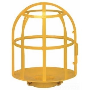 Eaton lampholder, Hook mounting, Lampholder with guard, #18-12 AWG, Medium base, Yellow, Attachon lamp, Phenolic, 250V, 200W 534997