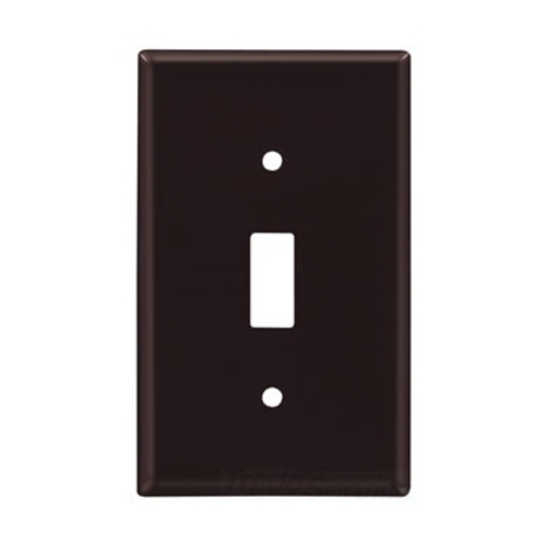2134B-BOX Arrow Hart 2000 Standard Toggle Switch Wall Plate, 1 Gangs, 2-3/4 in W x 4-1/2 in H, Thermoset, Brown
